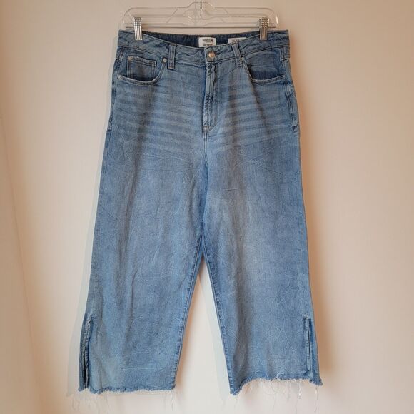 Kensie Jeans Womens Size 10 Blue Denim Wide Leg Crop True Vintage Baggy Cropped - Picture 1 of 7